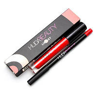 Набір Huda Beauty Lip Set Рідка матова помада + олівець для губ 7 кольорів