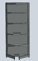 Стеллаж новый торговый WIKO угловой для магазина. Торговая мебель для магазина