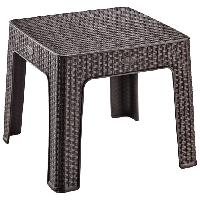 Столик для кофе под ротанг Irak Plastik 45x45 темно-коричневый