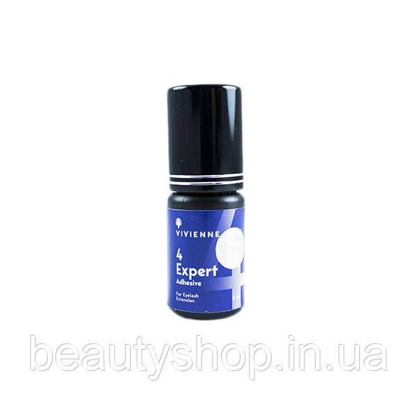 Клей для вій Vivienne Expert 5 ml, 1-2сек, 5-7 тижнів, Для нарощування вій Вів'єн Експерт