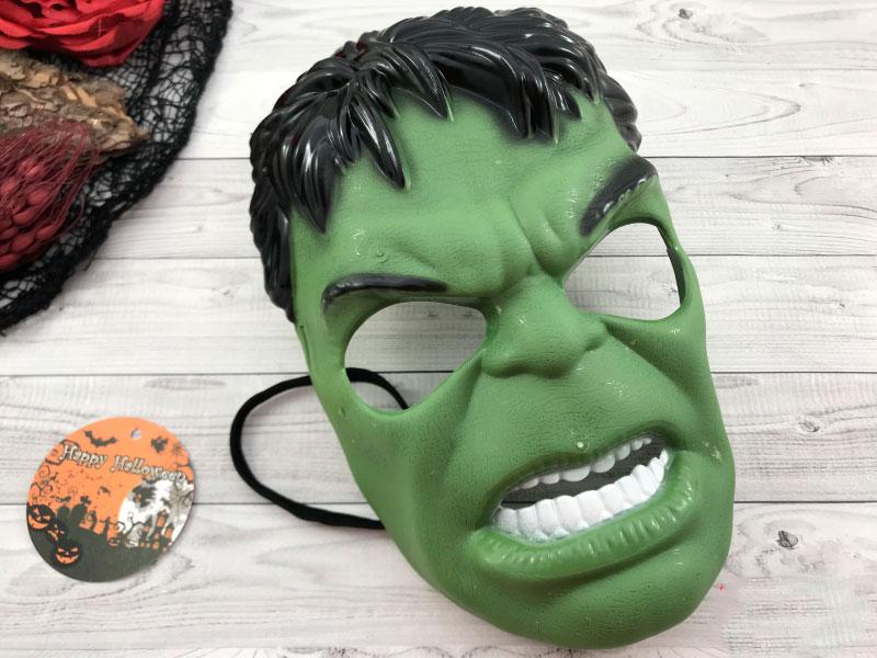 Маска пластикова "Халк" зелена — маска на хололоуїн