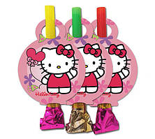 Язички - гудки карнавальні (6 шт/уп.) - Кітті, Рожевий