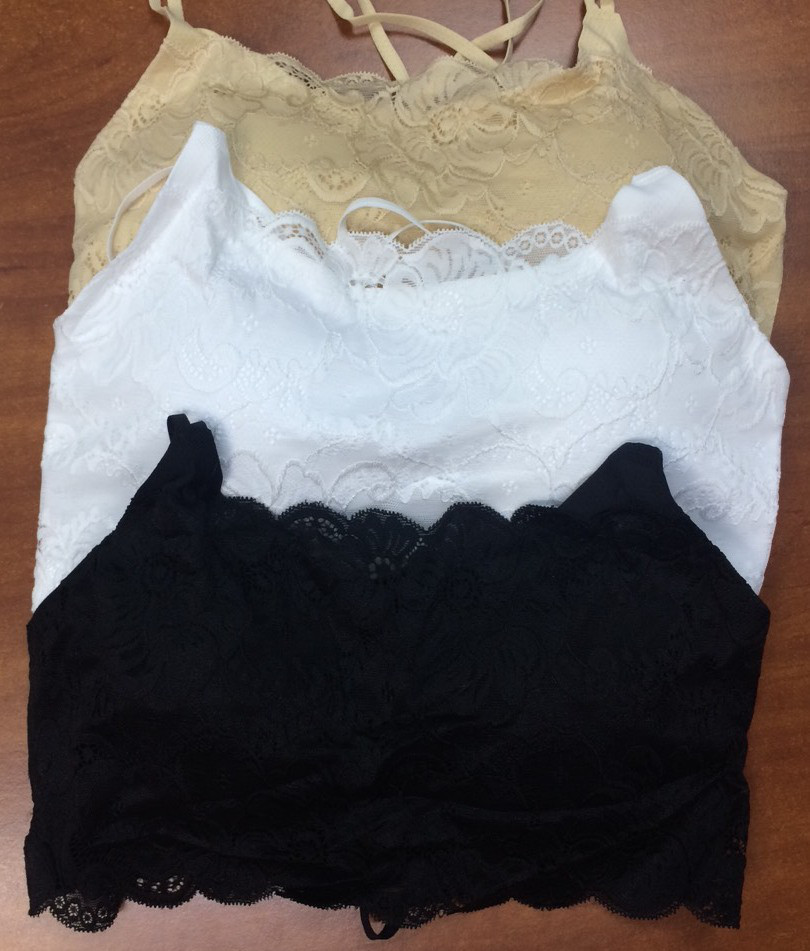 Майка топ мереживо білий чорний бежевий