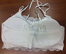 Майка топ мереживо білий чорний бежевий, фото 3