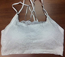 Майка топ мереживо білий чорний бежевий, фото 5