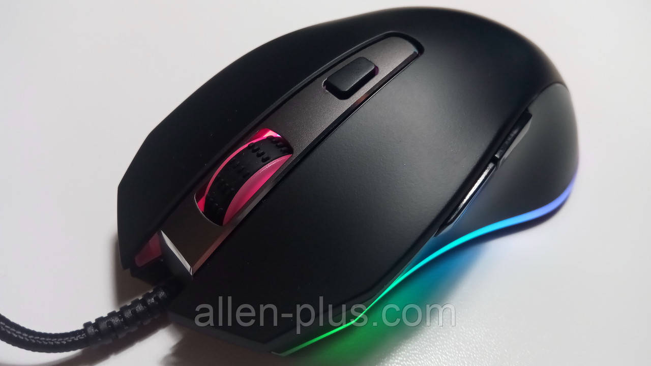 Миша професійна ігрова програмовна HAVIT HV-MS837 RGB Backlit (7000 DPI) GAMING, LASER, USB, black