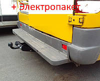 Фаркоп - Volkswagen LT 28-35 Микроавтобус (1995-2006) 1 кол. бампер с подножкой, съемный на пластине