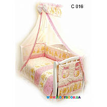 Постільний комплект Twins Comfort 8 елементів Ведмежата із зіркою С-017