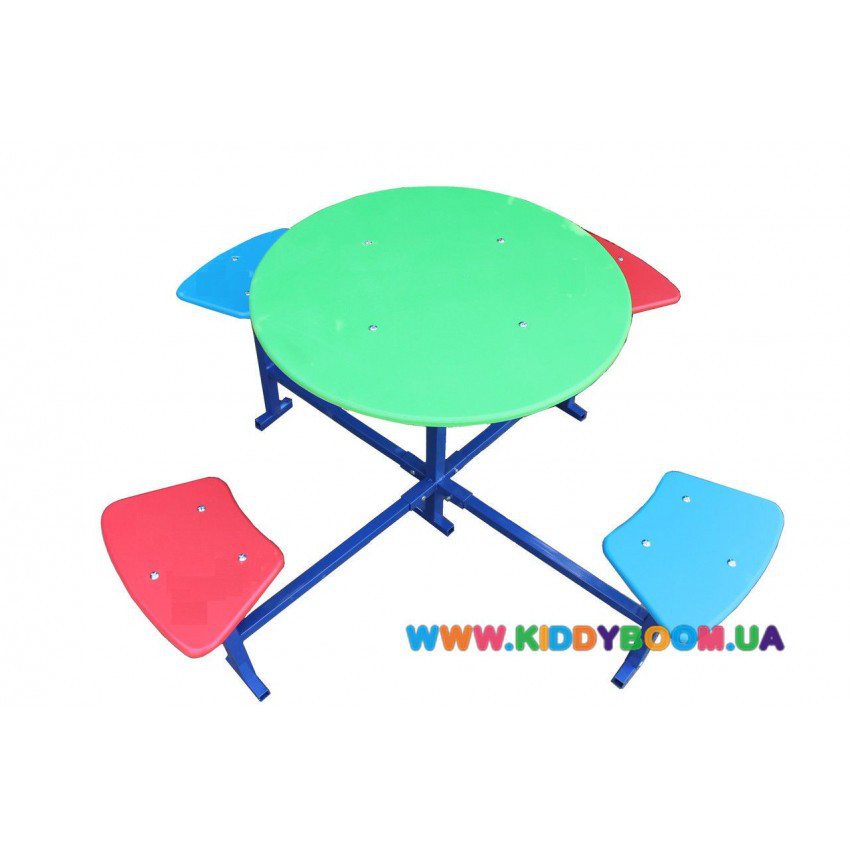Столик для дитячого майданчика чотиримісний 301/ст