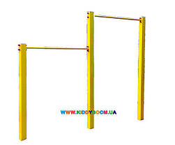 Турнік дворівневий вуличний П-подібне навантаження до 250 кг