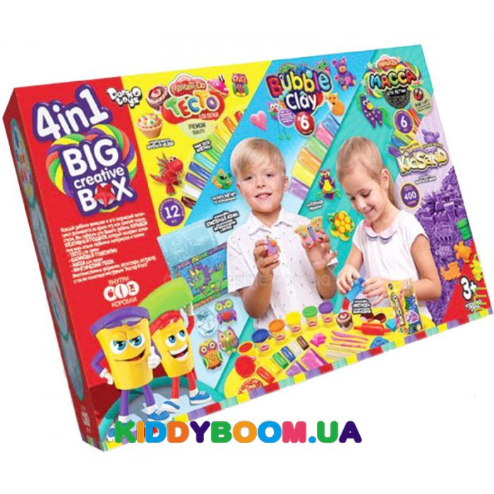 Маса для ліплення Big Creative Box 4 в 1 DankoToys BCRB-01-01