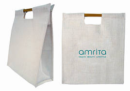 Сумка з брезенту з дерев'яними ручками для Amrita