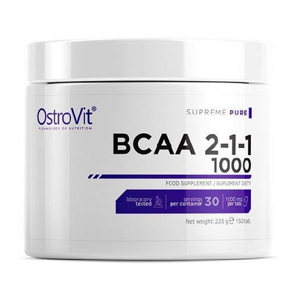 БЦАА OstroVit BCAA 1000 2:1:1 150 таб., фото 1