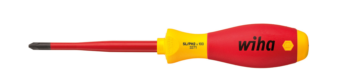 Дієлектрична викрутка PH2 x 100 мм VDE slimFix