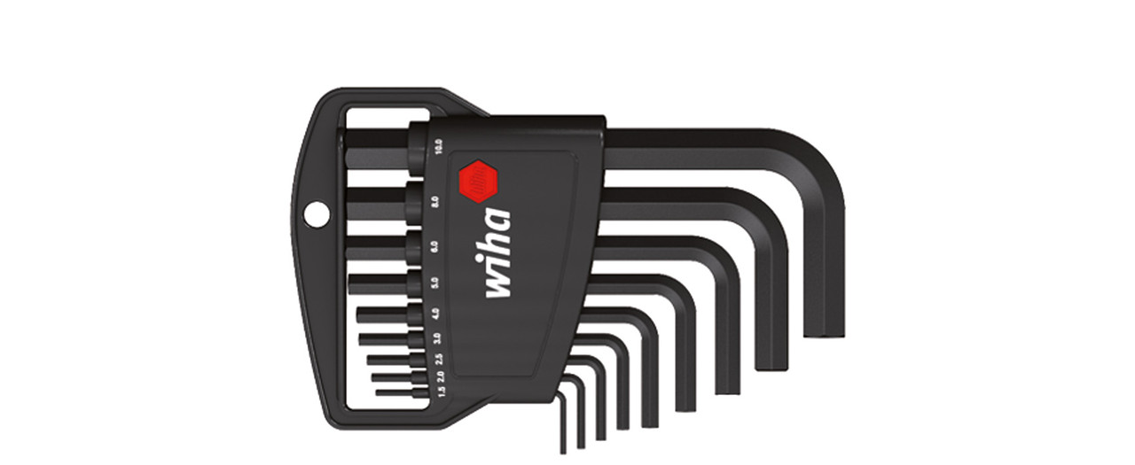 Набір Г-подібних шестигранників коротких 1,5-10 мм 9 пред., фото 1