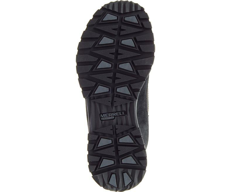 Черные кожаные женские утепленные ботинки Merrel ICEPACK LACE UP POLAR WP US 8 черный 32900 - фото 3 - id-p767621610