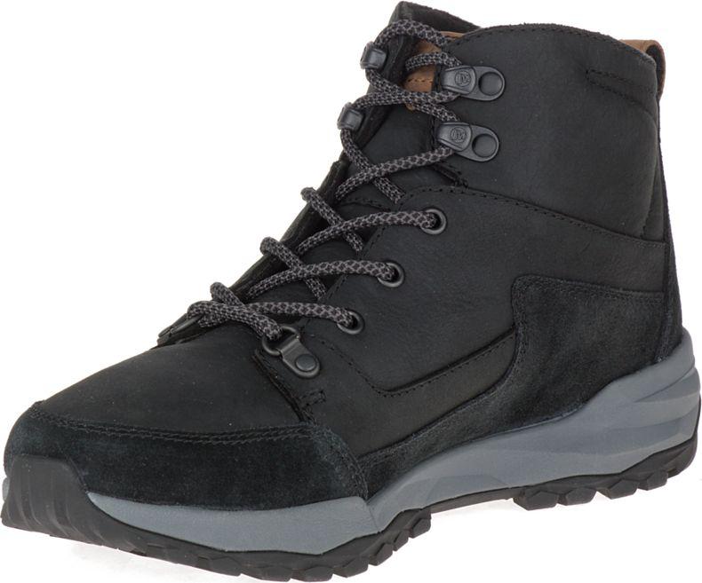 Черные кожаные женские утепленные ботинки Merrel ICEPACK LACE UP POLAR WP US 8 черный 32900 - фото 6 - id-p767621610