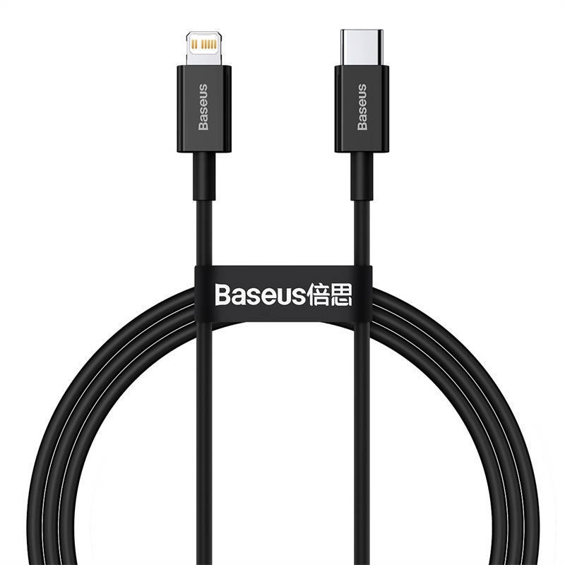 

Дата-кабель Baseus Superior Series Fast Charging PD 20W Type-C to Lightning 1m Black (CATLYS-A01), Черный