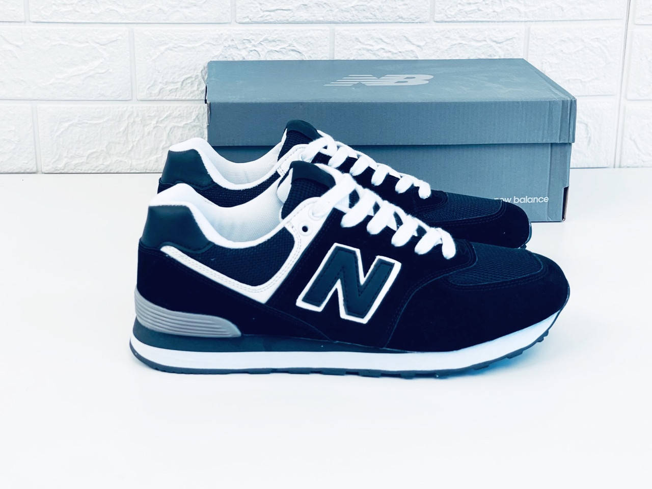 

Кроссовки мужские new balance 574 кросовки нью баланс кросівки чоловічі 42, Черный