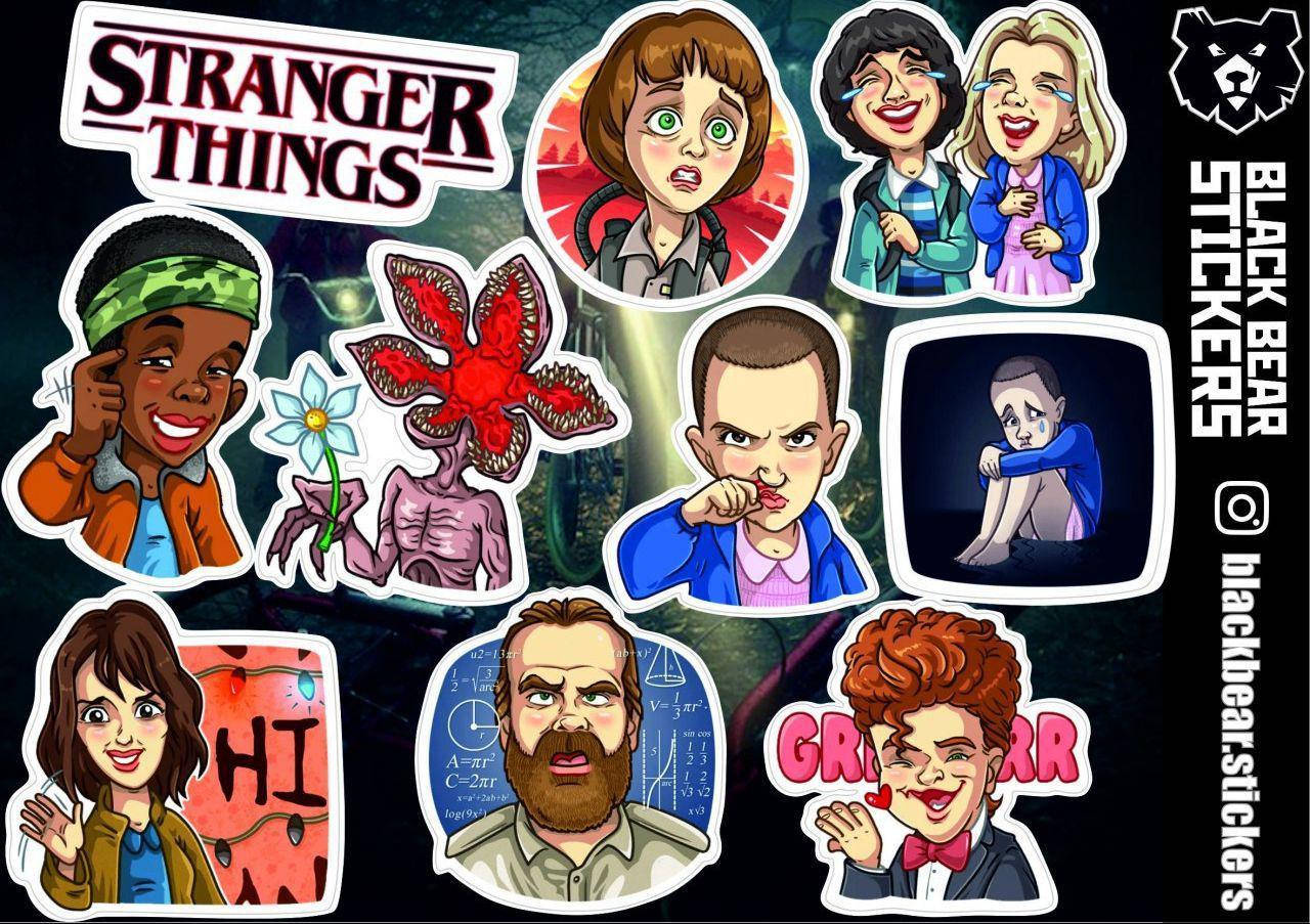 

Стикерпак №11: "Stranger Things, Очень Странные Дела". Стикеры, наклейки, набор