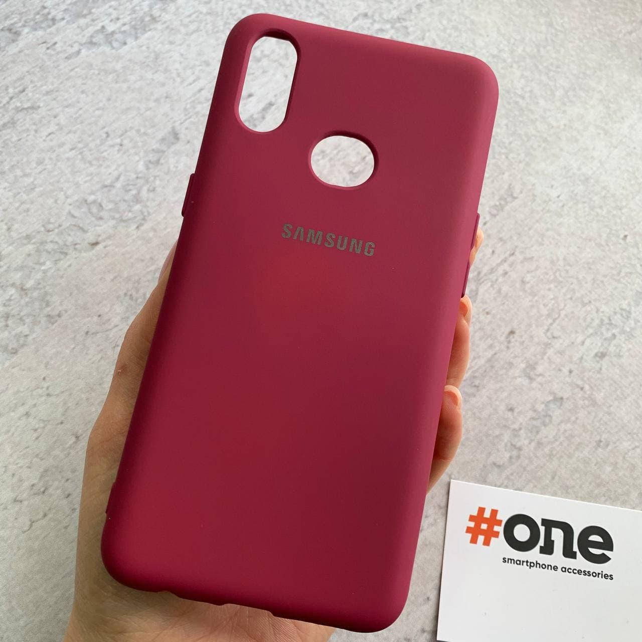 

Чехол для Samsung Galaxy A10s с микрофиброй накладка силиконовый чехол на телефон самсунг а10с бордовый CFA