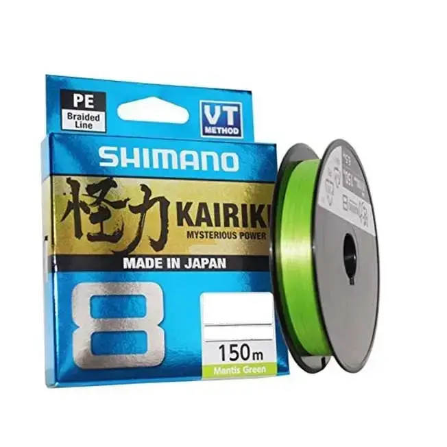 

Шнур Shimano Kairiki 8PE (Mantis Green ) 150m 0.315mm 33.5kg