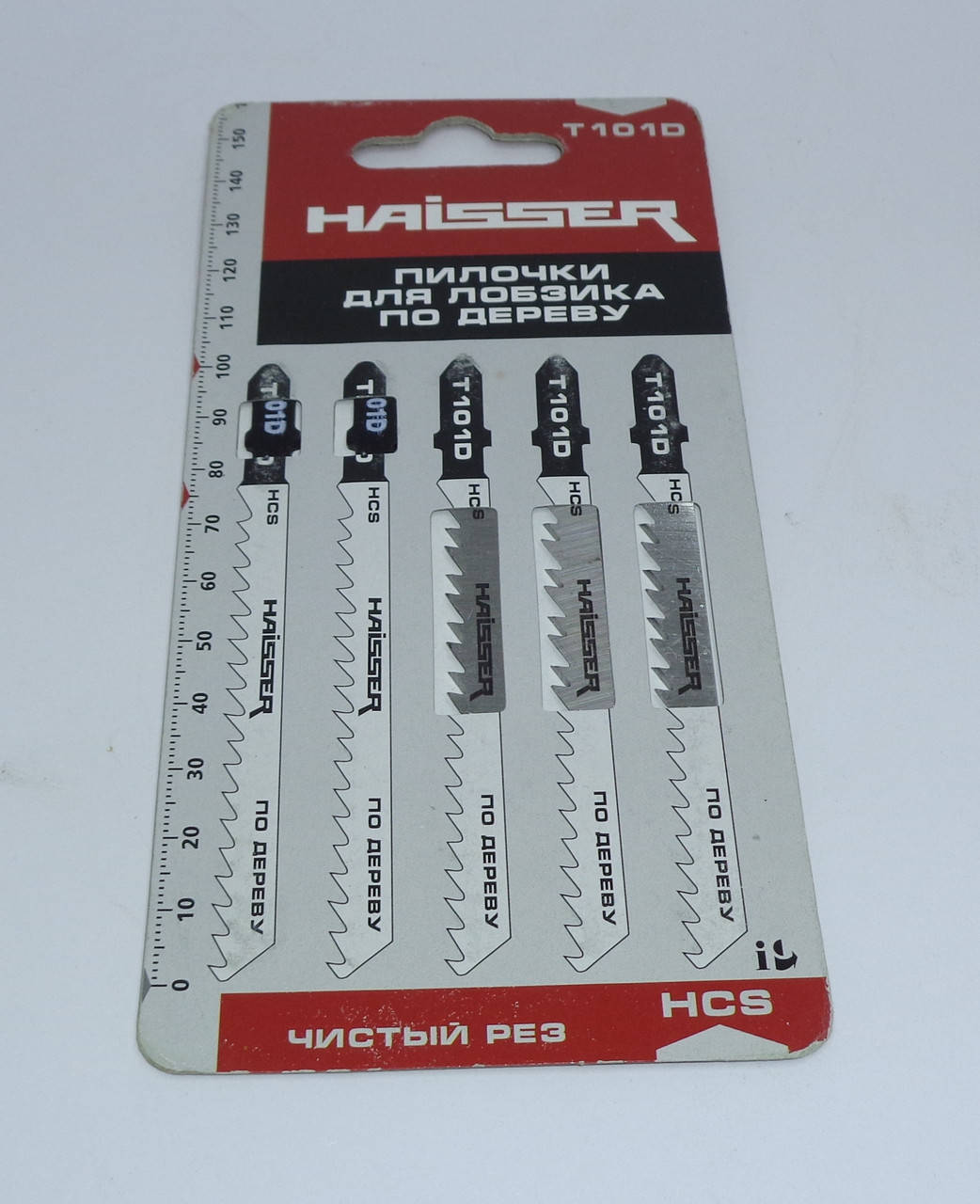 

Полотно пильные для лобзика Haisser T101D по дереву (чистый тонкий рез)