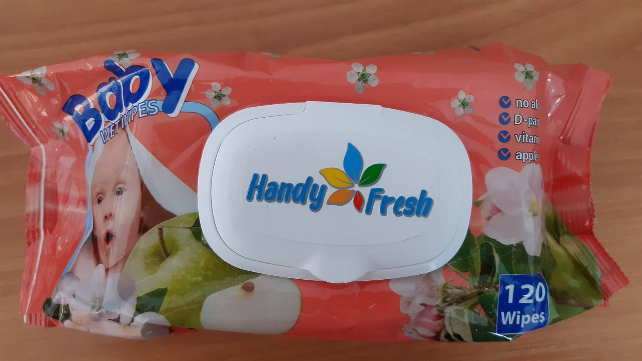 

Серветка волога "Handy" Яблуко (120шт) з клапаном