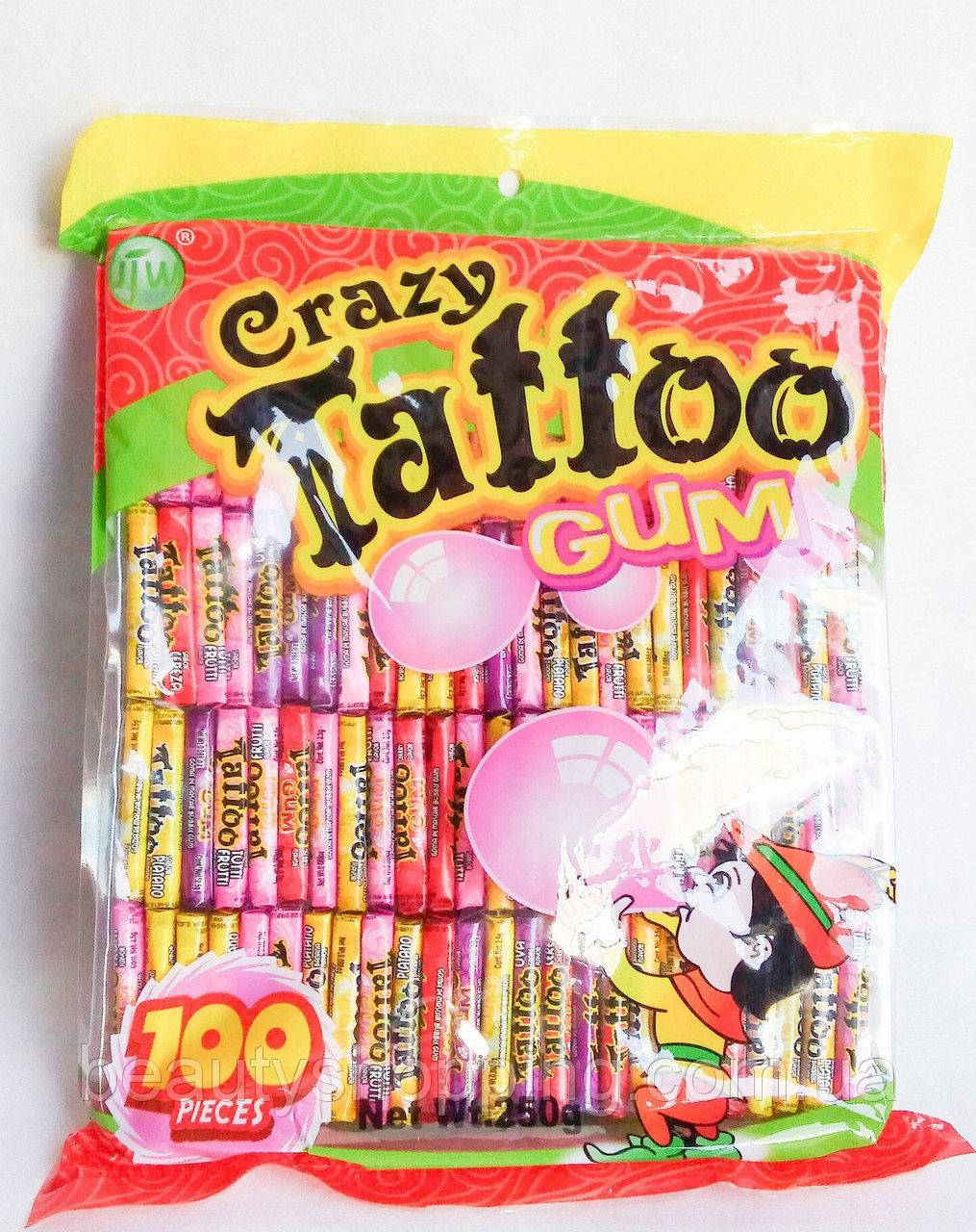 

Жевательная резинка Crazy Gum Tattoo 100 шт