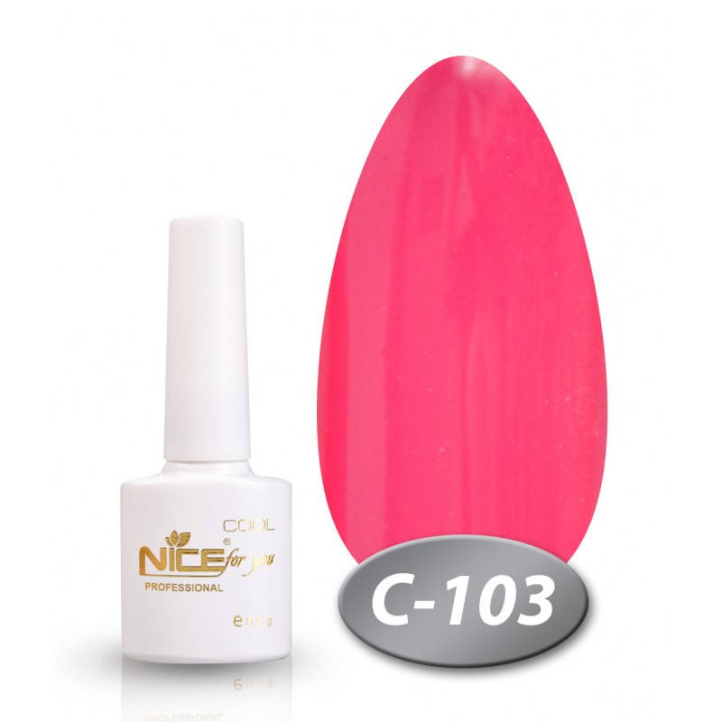 

Гель-лак Nice for you Cool C-103 баблгам 8,5 мл