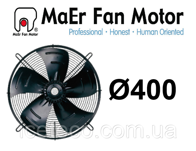 Осьовий вентилятор 4E-400-B, YDWF74L47P4-470N-400 B, MaEr Fan Motor