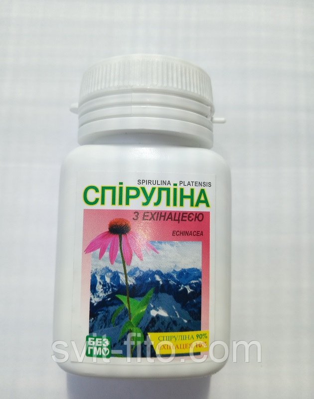 Спирулина с эхинацеей 80 табл, цена 113.50 грн — Prom.ua (ID#606346206)