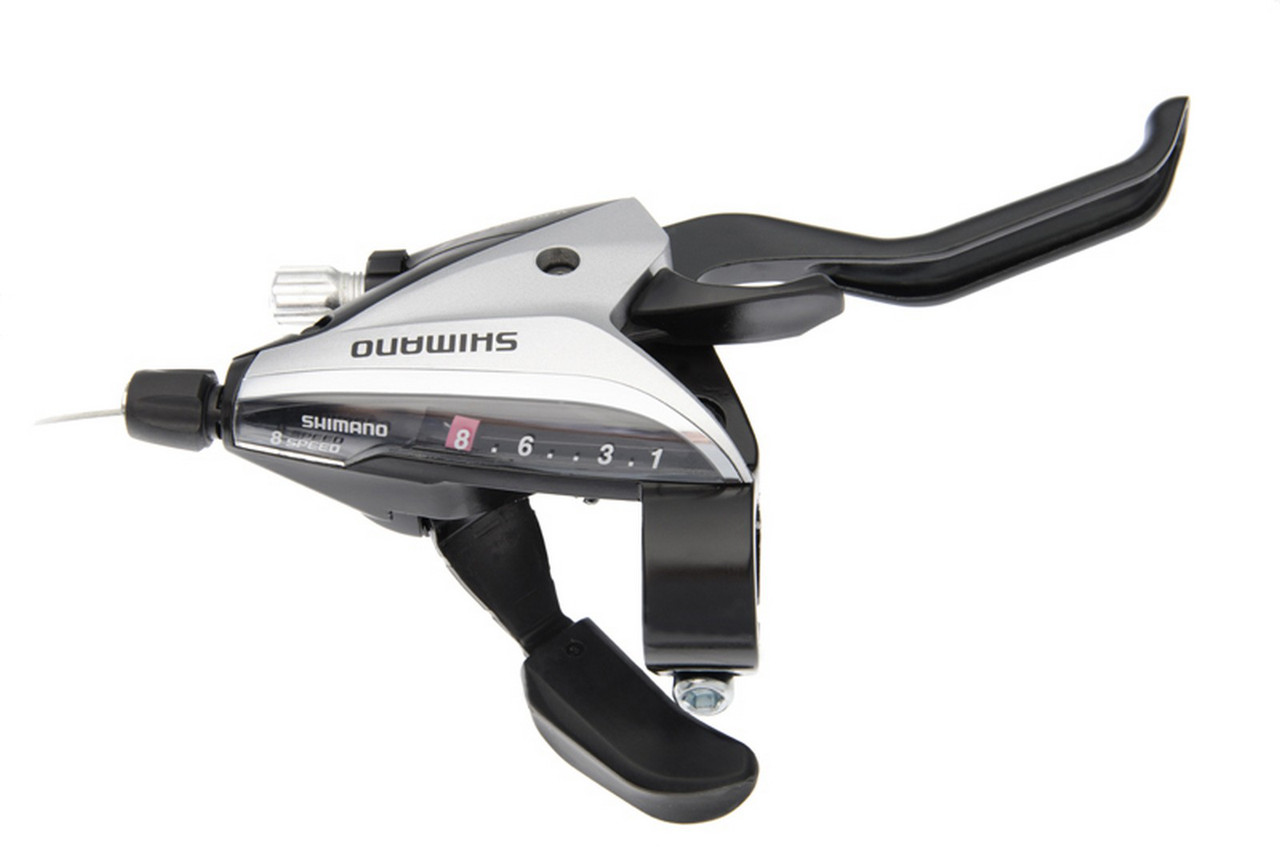 Манетка/гальмівна ручка Shimano ST-EF65 права 8-шв. сріблястий