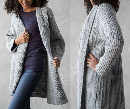 Основні моделі в'язаних кардиганів.