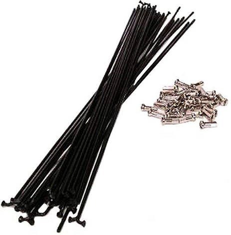 Спиця X17 нержавейка 255мм, з ніпелем, чорний, фото 1