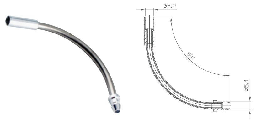 Спрямовуюча трубка гальмівного троса Alligator 90º, фото 1