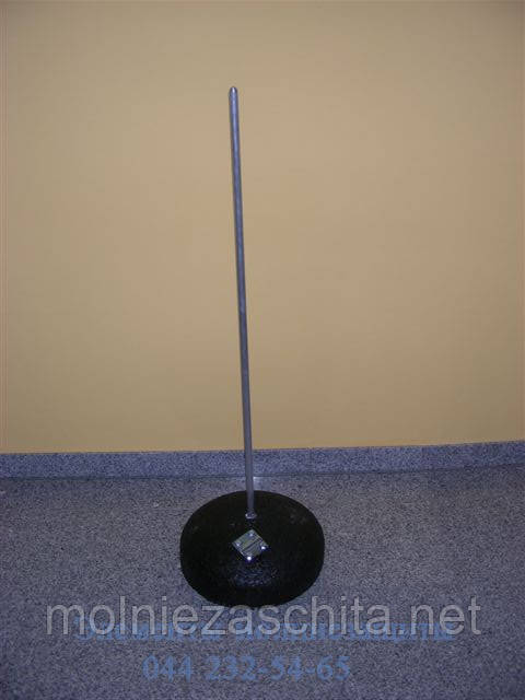 Блискавкоприймач з бетонною основою 2000мм, фото 1