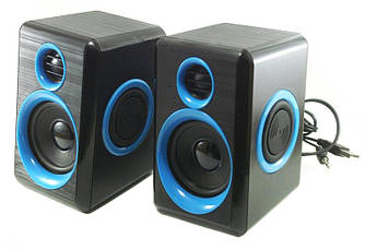 Колонки для ПК комп'ютерні колонки MHZ FT-165 Black Blue
