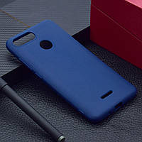Чехол Xiaomi Redmi 6 силикон soft touch бампер темно-синий