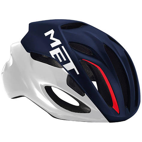 Шолом MET Rivale midnight blue/white/red M 54-58, фото 1