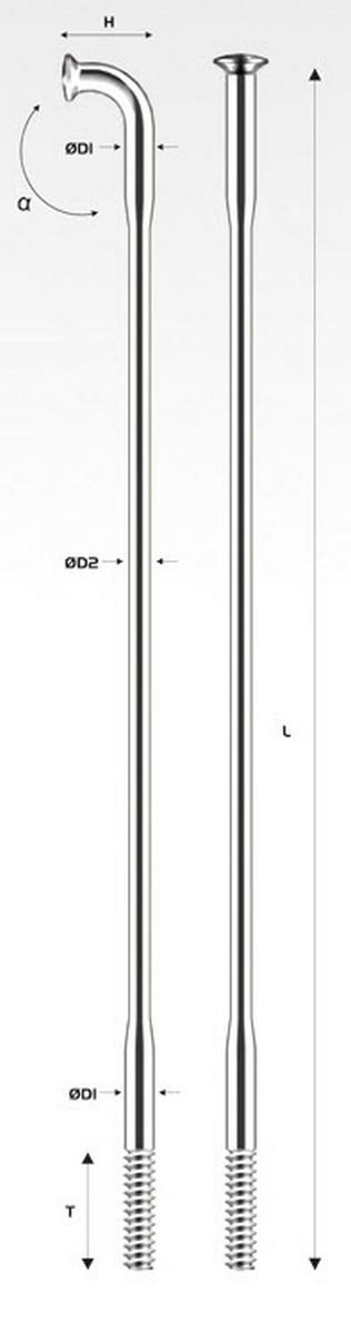 Спиця Pillar PDB1415 292 мм тягнута 2/1.8/2 чорний