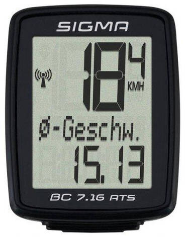 Велокомп'комп'ютер Sigma Sport BC 7.16 ATS, фото 1