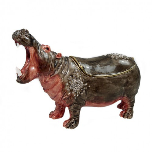 Скринька під Фаберже стильна Бегемот, фото 1