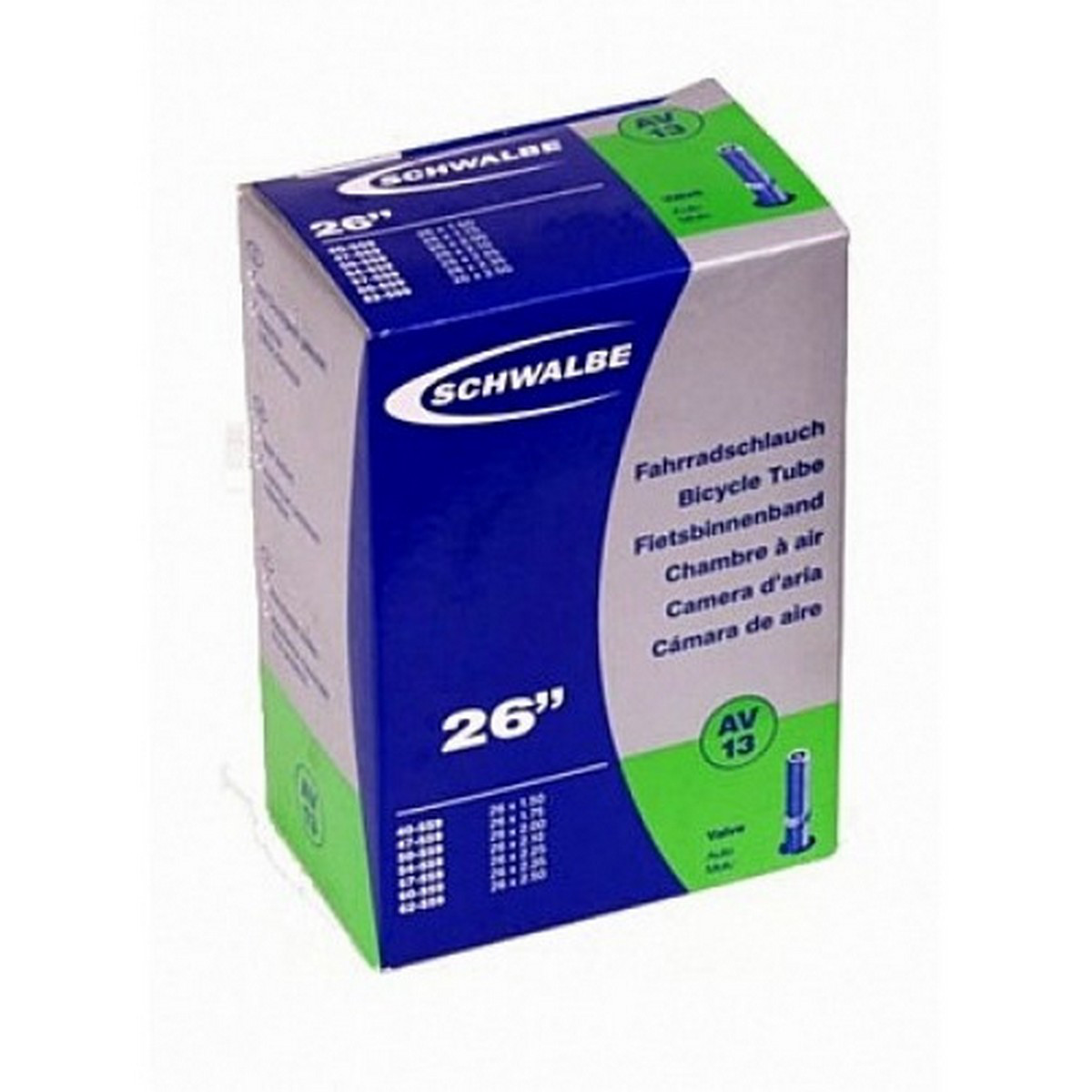 Камера Schwalbe AV13 26x1.50-2.50 35мм AV