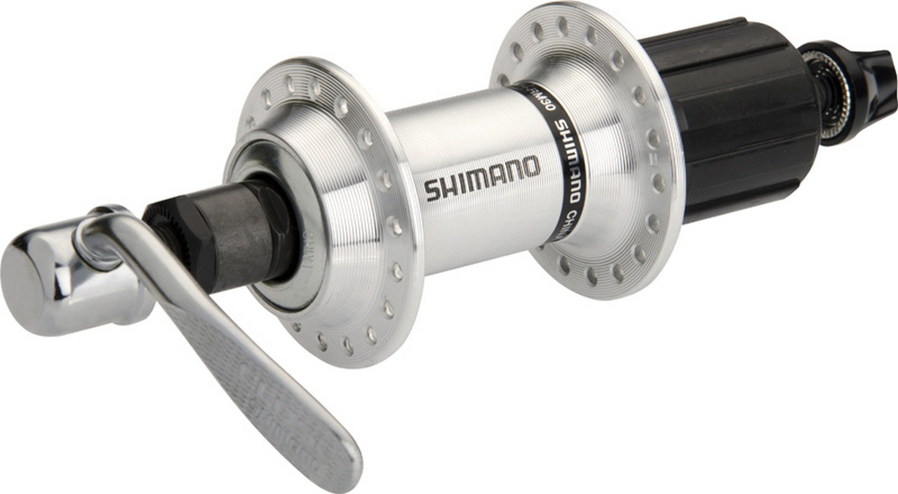 Втулка Shimano FH-RM30 задня 36 спиць 7-зірок сріблястий ексцентрик