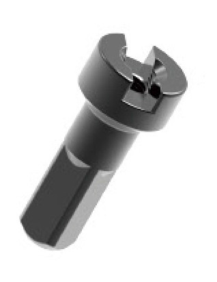 Ніпель Pillar Alu MV14 14G 12мм алюміній сріблястий