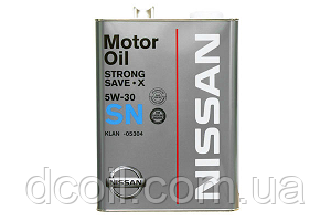 Моторна олива Nissan SN Strong Save X 5W-30 (4 л.)