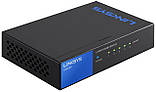 Комутатор Linksys LGS105, 5 гігабітних портів (LGS105-EU), фото 6