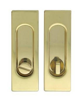 Дверна ручка купе для розсувних дверей Fimet 3663AR F01 Латунь полірована