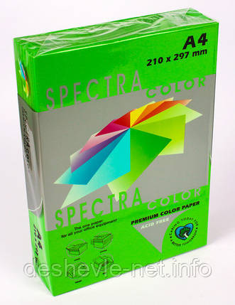 Папір кольоровий А4 500 аркушів 80 г/м2 Spectra color IT230 зелений інтенсив, фото 1
